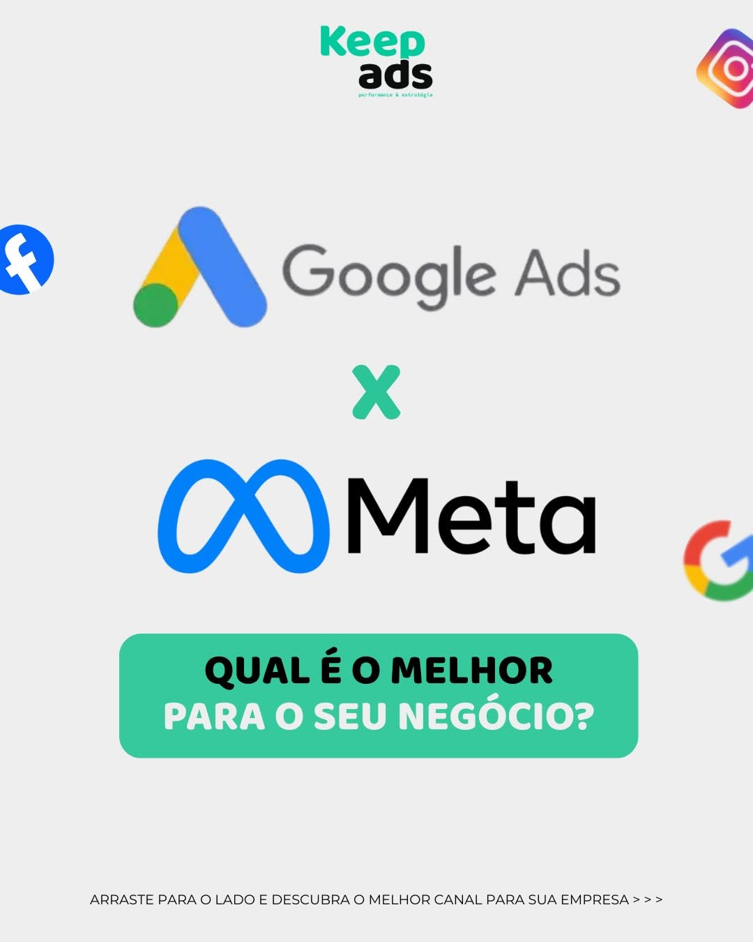 Google Ads x Meta Ads qual é o melhor para seu negócio por Keep Ads